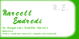 marcell endredi business card